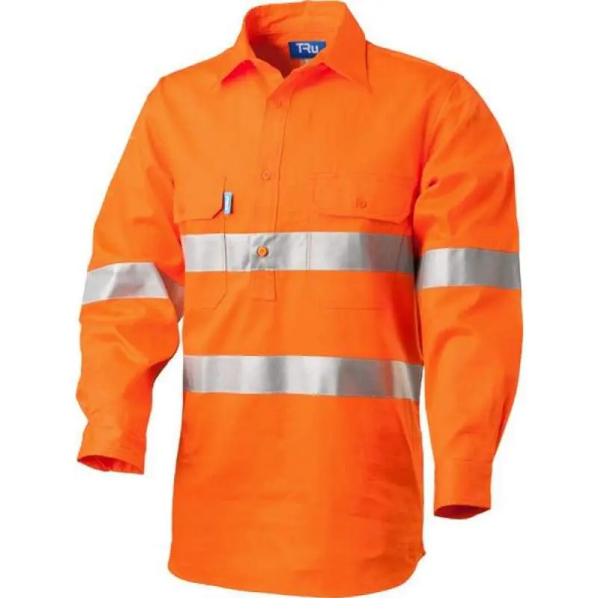 Picture of Tru Workwear, Shirt, Long Sleeve, Cotton Drill, Closed Front, 3M Tape