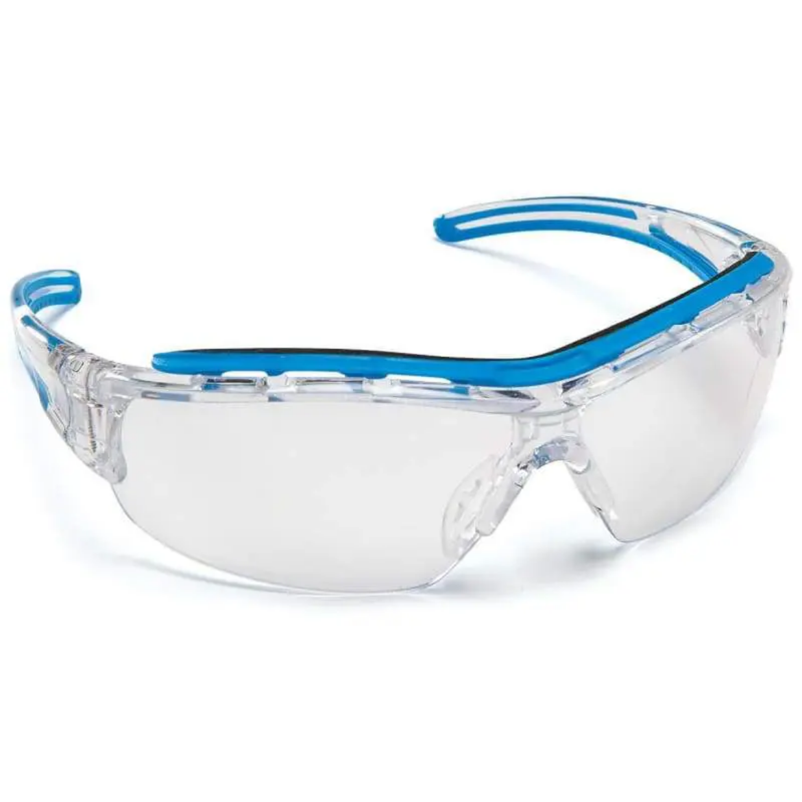 Picture of Force360 Shield Clear Lens Safety Glasses, Blue