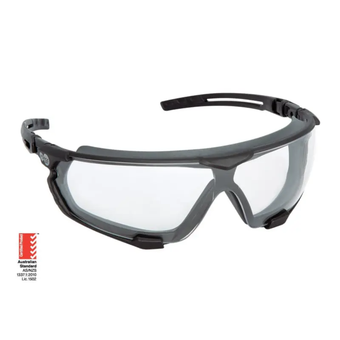 Picture of Force360 Arma SI Clear Lens Glasses with Silicon Gasket, Black