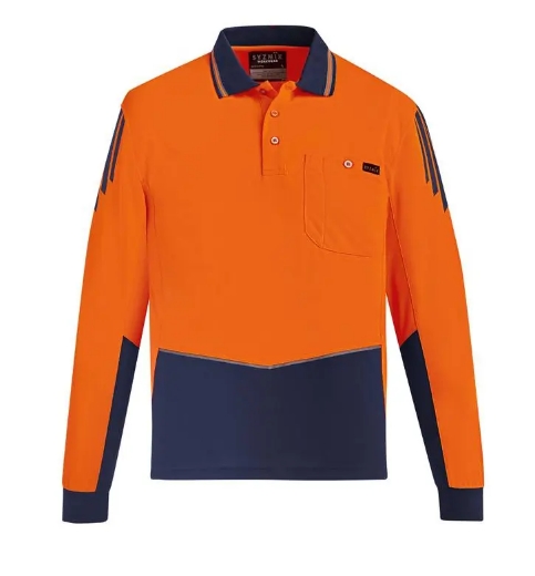 Picture of Syzmik, Mens Hi Vis Flux L/S Polo