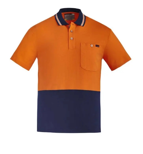 Picture of Syzmik, Mens Hi Vis Cotton S/S Polo