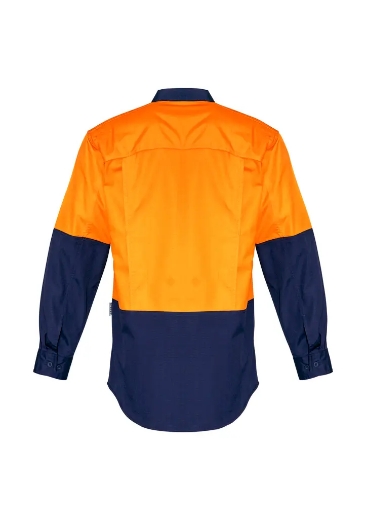 Picture of Syzmik, Mens Rugged Cooling Hi Vis Spliced L/S Shirt