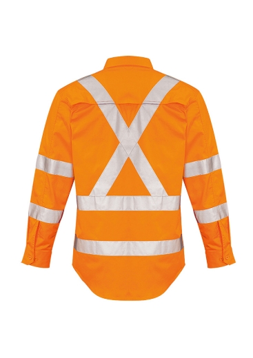 Picture of Syzmik, Mens Hi Vis X Back Taped Shirt