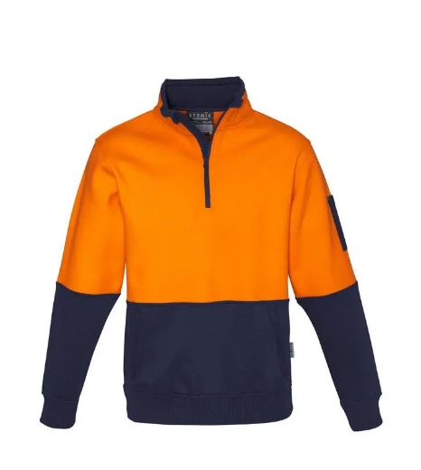 Picture of Syzmik, Unisex Hi Vis Half Zip Pullover