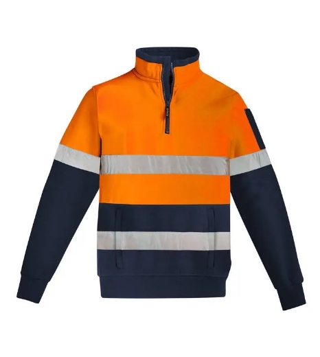 Picture of Syzmik, Mens Hi Vis 1/4 Zip Pullover - Hoop Taped