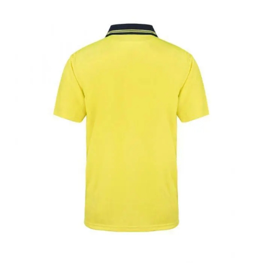 Picture of WorkCraft, Hi Vis Two Tone Short Sleeve Cotton Back Polo W Pocket