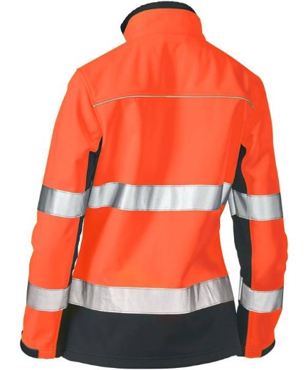 Picture of Bisley,Women's Taped Two Tone Hi Vis Soft Shell Jacket