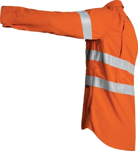 Picture of Bisley, Tencate Tecasafe® Plus 580 Taped Hi Vis Lightweight FR Vented Shirt