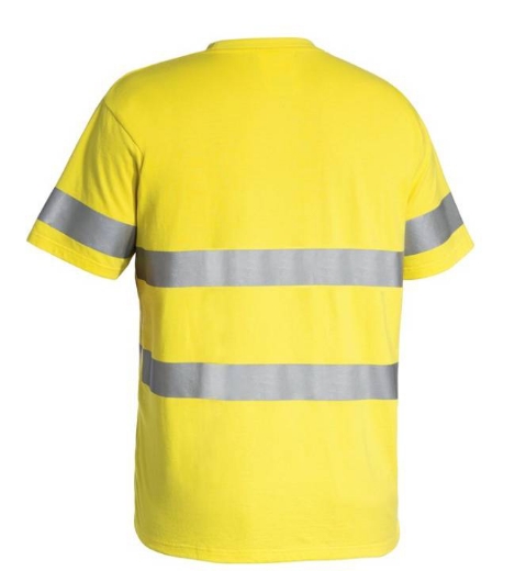 Picture of Bisley, Taped Hi Vis Cotton T-Shirt Short Sleeve