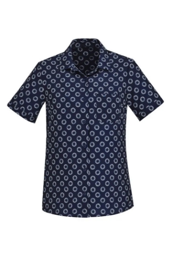 Picture of BIZ CARE Daisy Print Shirt. Navy - size 12