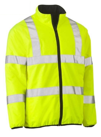 Picture of Bisley, Taped Hi Vis Reversible Puffer Jacket