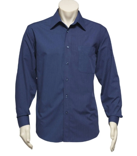 Picture of Biz Collection, Micro Check Mens L/S Shirt