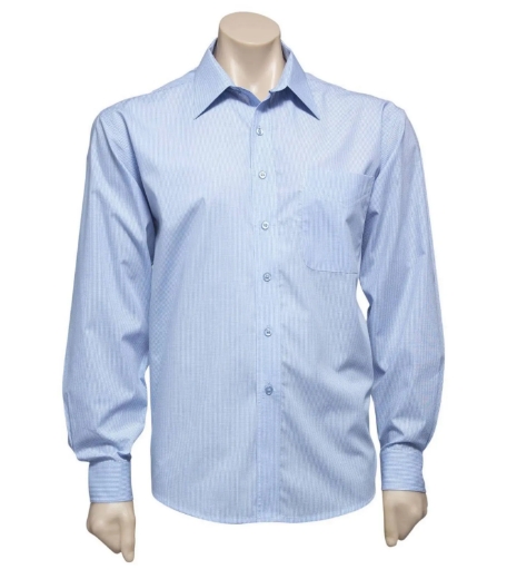 Picture of Biz Collection, Micro Check Mens L/S Shirt