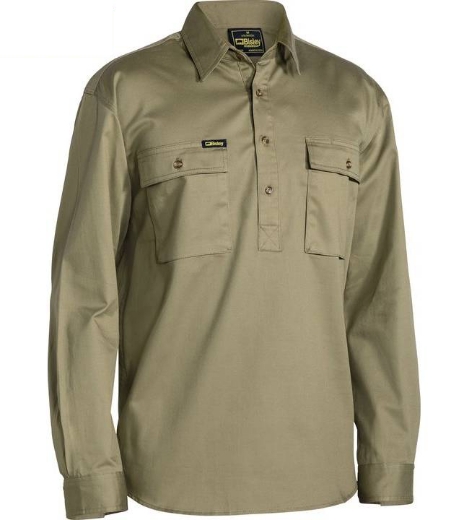 Picture of Bisley,Closed Front Cotton Drill Shirt