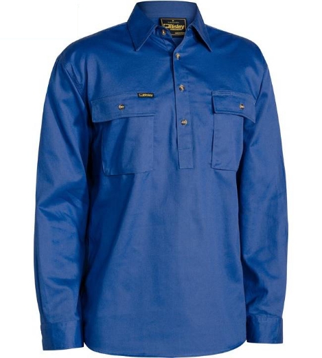 Picture of Bisley,Closed Front Cotton Drill Shirt