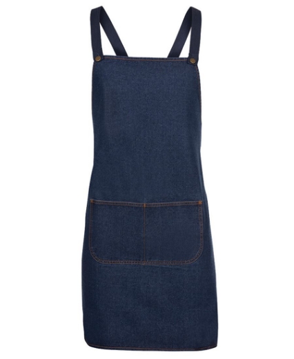 Picture of JB's Wear, Cross Back Denim Apron (no straps)