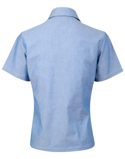 Picture of Winning Spirit, Ladies Chambray shirt, short sleeve