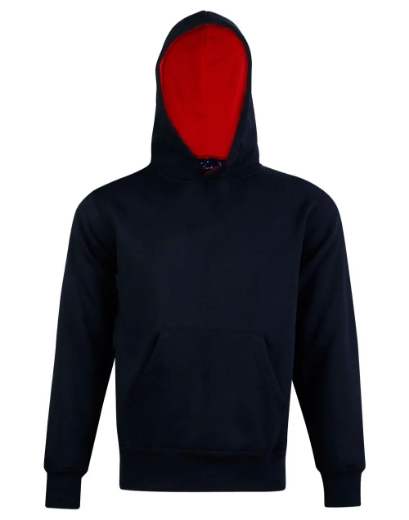 Picture of Winning Spirit, Kids' Close Front  Contrast Fleecy Hoodie