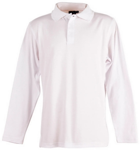 Picture of Winning Spirit, Mens Cotton Back Truedry L/S Polo