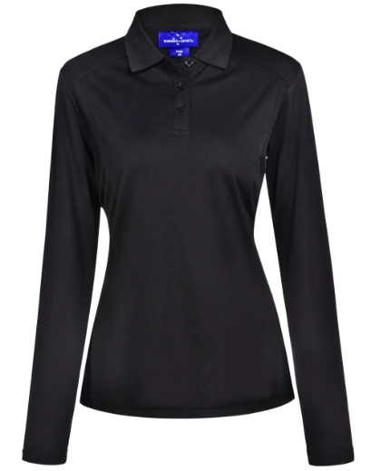 Picture of Winning Spirit, Ladies Bamboo Charcoal L/S Polo