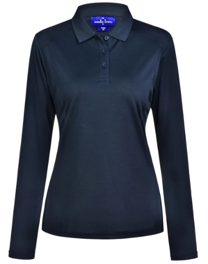 Picture of Winning Spirit, Ladies Bamboo Charcoal L/S Polo