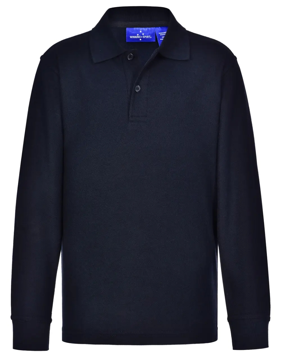 Picture of Winning Spirit, Kids Poly/Cotton Pique L/S Polo