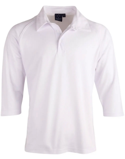 Picture of Winning Spirit, Mens 3/4 Sleeve Cricket Polo