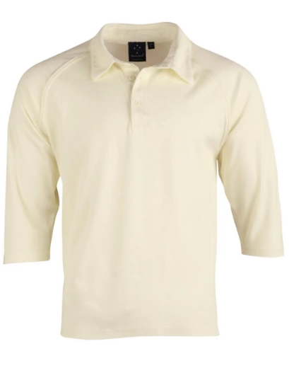 Picture of Winning Spirit, Mens 3/4 Sleeve Cricket Polo