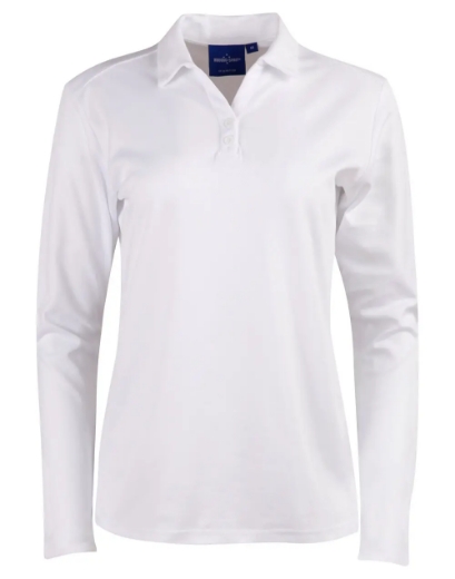 Picture of Winning Spirit, Ladies Cotton Back Truedry L/S Polo