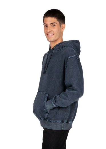 Picture of RAMO, Mens Stone Wash Fleece Hoodie