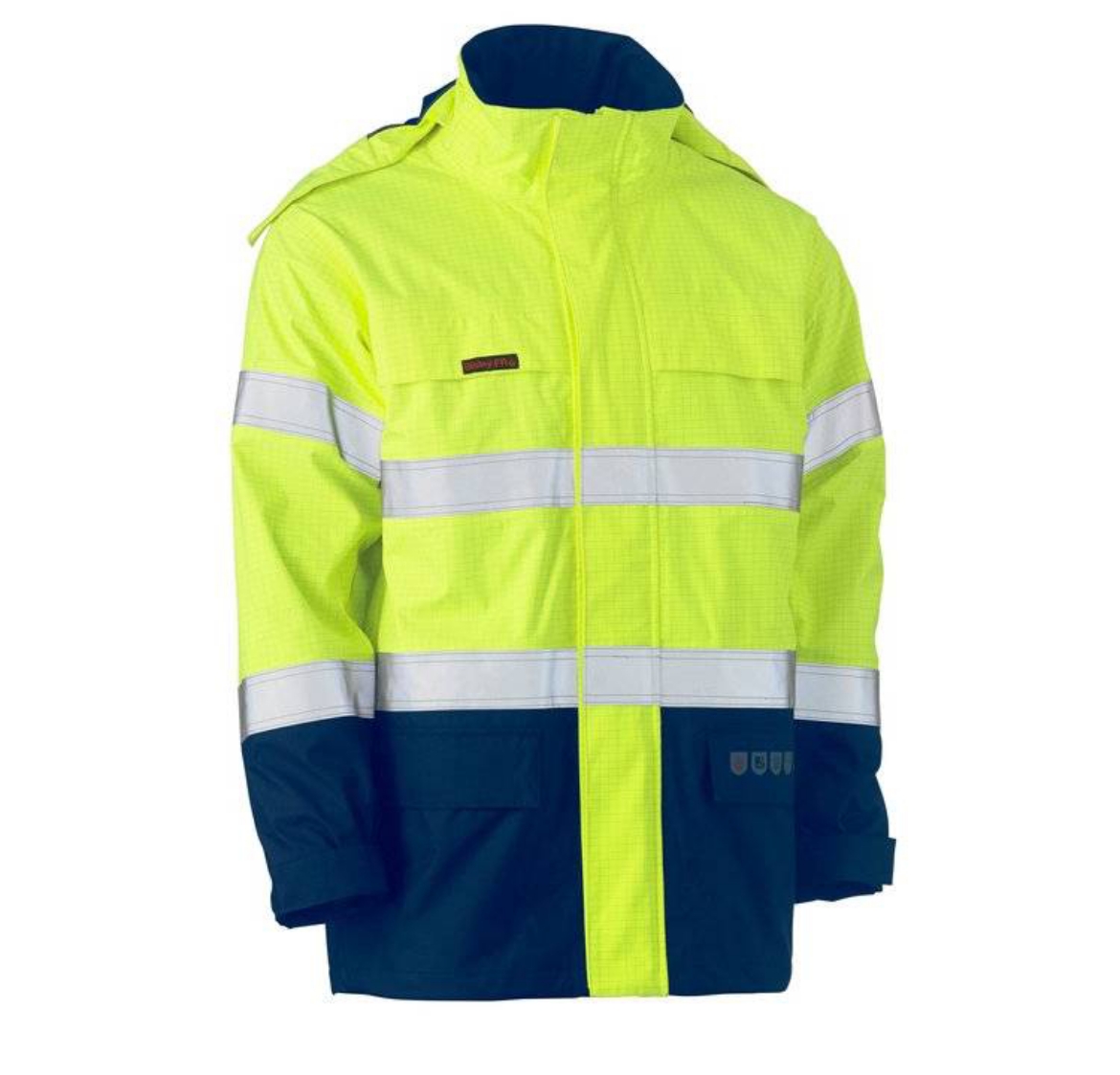 Picture of Bisley, Taped Hi Vis FR Wet Weather Shell Jacket