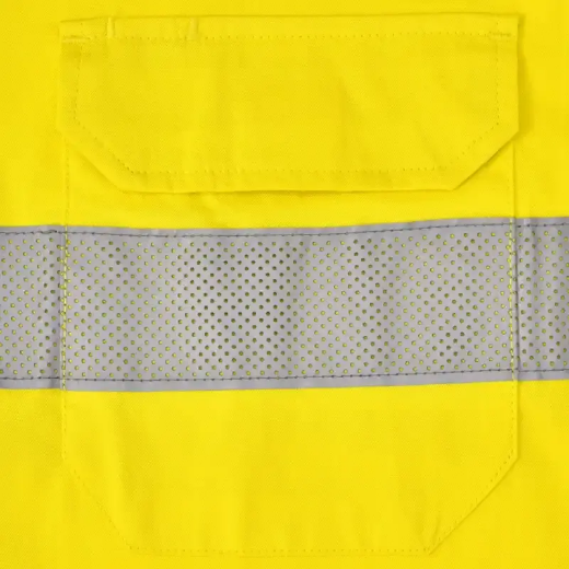 Picture of Winning Spirit, Unisex Hi Vis Cool-Breeze Closed Front LS Shirt