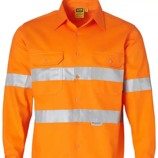 Picture of Winning Spirit, Mens High Visibility L/S Drill Shirt