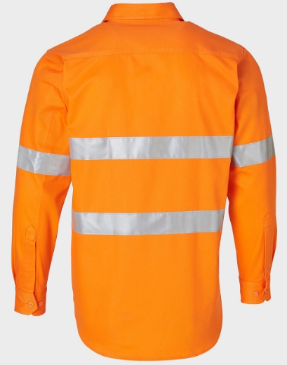 Picture of Winning Spirit, Mens High Visibility L/S Drill Shirt