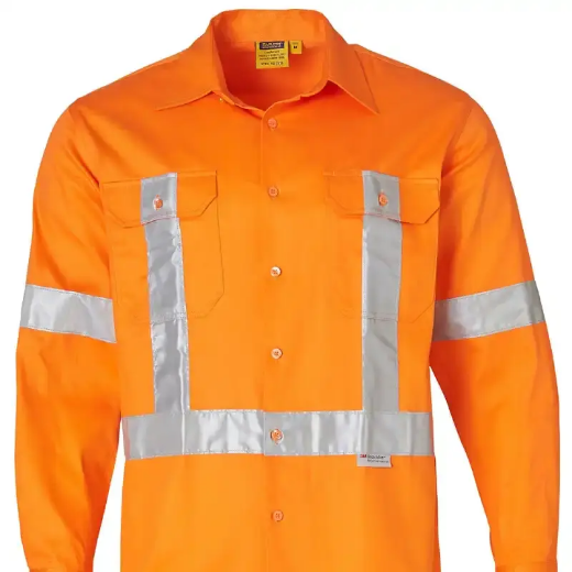 Picture of Winning Spirit, Mens High Visibility L/S Drill Shirt