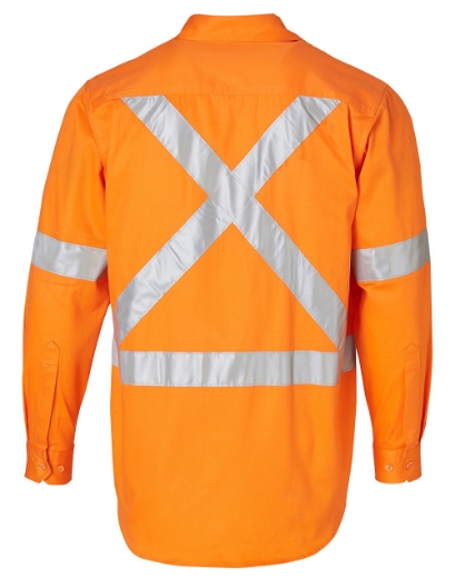 Picture of Winning Spirit, Mens High Visibility L/S Drill Shirt