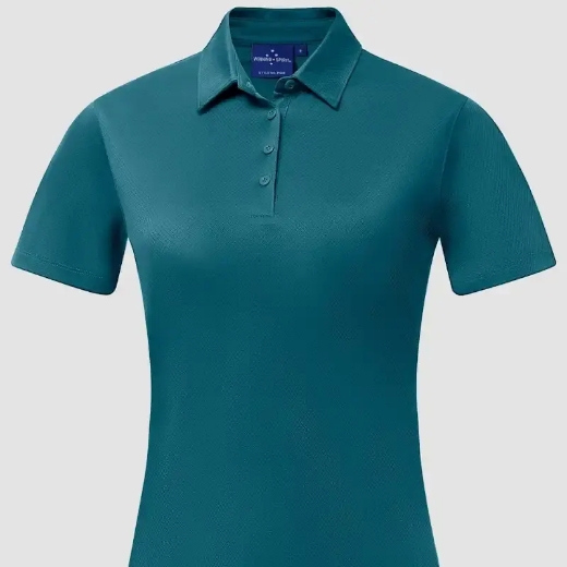 Picture of Winning Spirit, Ladies Sustainable Jacquard S/S Polo