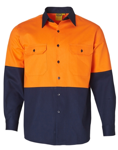 Picture of Winning Spirit, High Visibility L/S Work Shirt