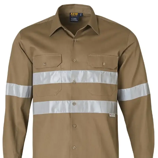 Picture of Winning Spirit, Mens Cotton Drill L/S Work Shirt