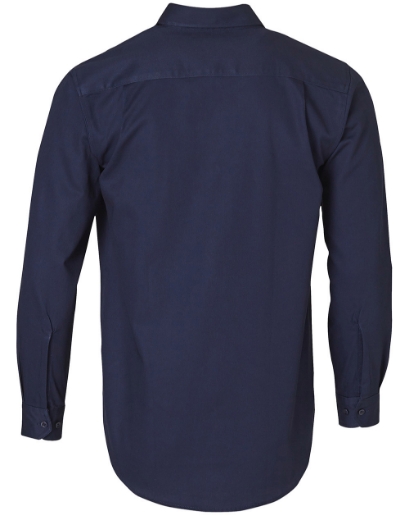 Picture of Winning Spirit, Mens Cotton Drill L/S Work Shirt