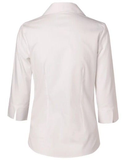 Picture of Winning Spirit, Ladies Self Stripe 3/4 Sleeve Shirt