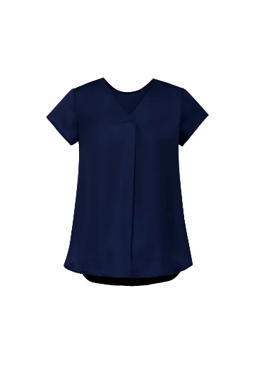 Picture of Biz Corporates, Kayla V-Neck Pleat Blouse