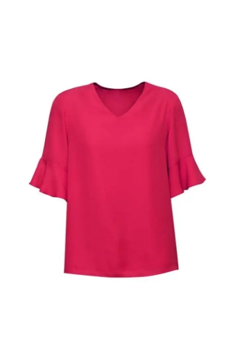 Picture of Biz Corporates, Aria Fluted Sleeve Blouse