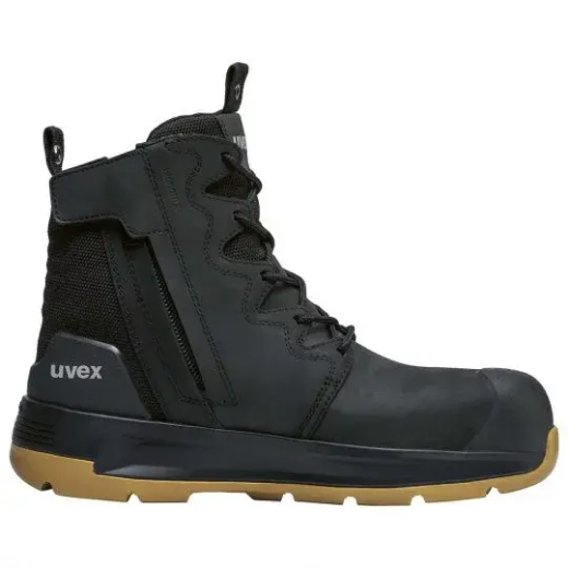 Picture of Uvex, 3 X-Flow Ext Wide Black & Tan Work Boot