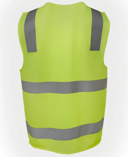 Picture of JB's Wear, HV (D+N) Zip Lime Safety Vest - Staff