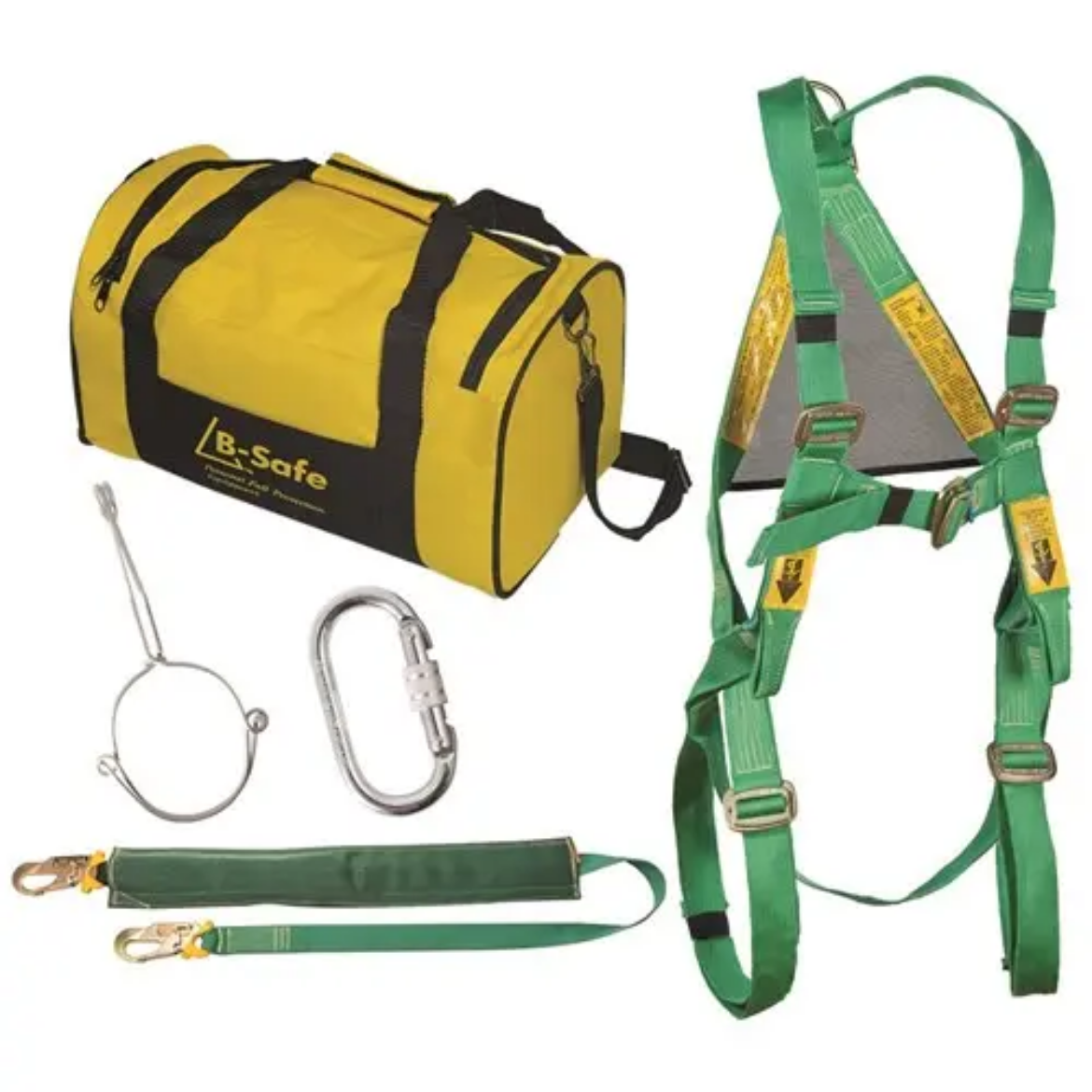Picture of B-Safe, Welders Kits Hot works Harness and 2 Metre Lanyard Complete Karabiner with Manuli
