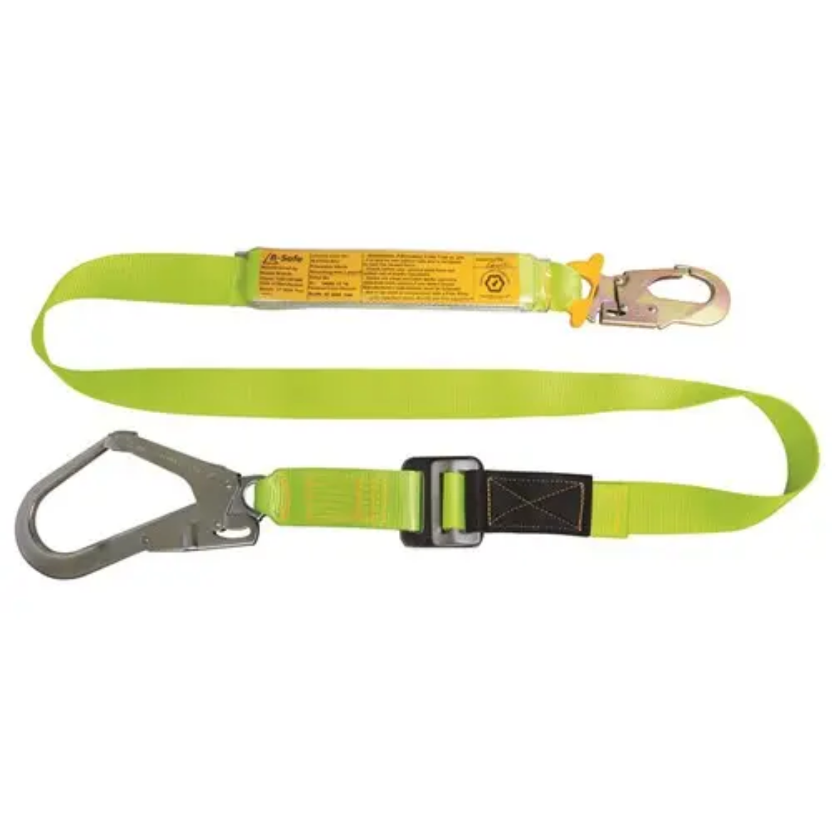 Picture of B-Safe, Shock Absorbing Lanyard Web 2M-0.7M Adjus Stel Snp Hok Hook & Scaff Hook 50KG-140KG