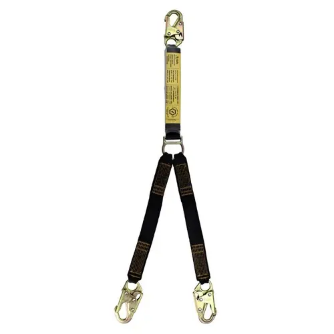 Picture of B-Safe, Shock Absorbing Lanyard Web Twin 1M Steel Snap Hooks 50KG-140KG