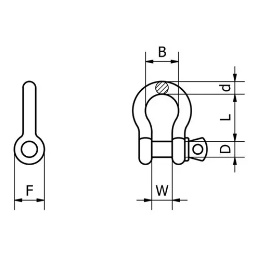 Picture of Beaver, Grade S Bow Shackle