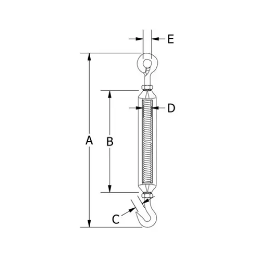 Picture of Beaver, G316 Hook and Eye Turnbuckles